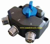 SOUNDY SDY-103 Chave Coaxial de Antenas 3 posies  - Zoom