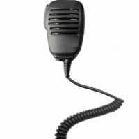 Mic Speaker Linha fina, plugue de 3,5 mm com rosca. Ajustar Motorola GP900, GP9000, HT1000, etc. - Zoom