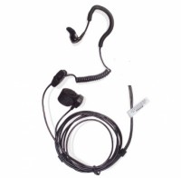 Bone-Conducting Mic. with waterproof finger PTT& 2.5mm/3.5mm right angle overmolded connector. - Zoom