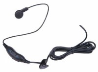 Microfone de ouvido com PTT / VOX Switch. & ngulo direito 2.5mm/3.5mm moldados conector - Zoom